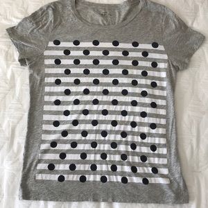 JCrew Grey Collectors Tee in Size Large